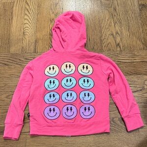 Pixielane 2T Kids Pink Smiley Zip Hoodie LIKE NEW